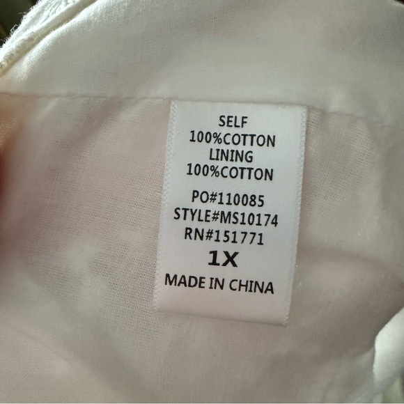 Gilli White Eyelet Pattern Low Waisted Bubble Skirt 100% Cotton - Picture 7 of 7